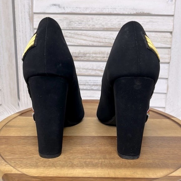 NOT JUST A PUMP l Retro Embroidered Graphic Patch Lips Rainbow Star Pump 8 - Picture 6 of 10